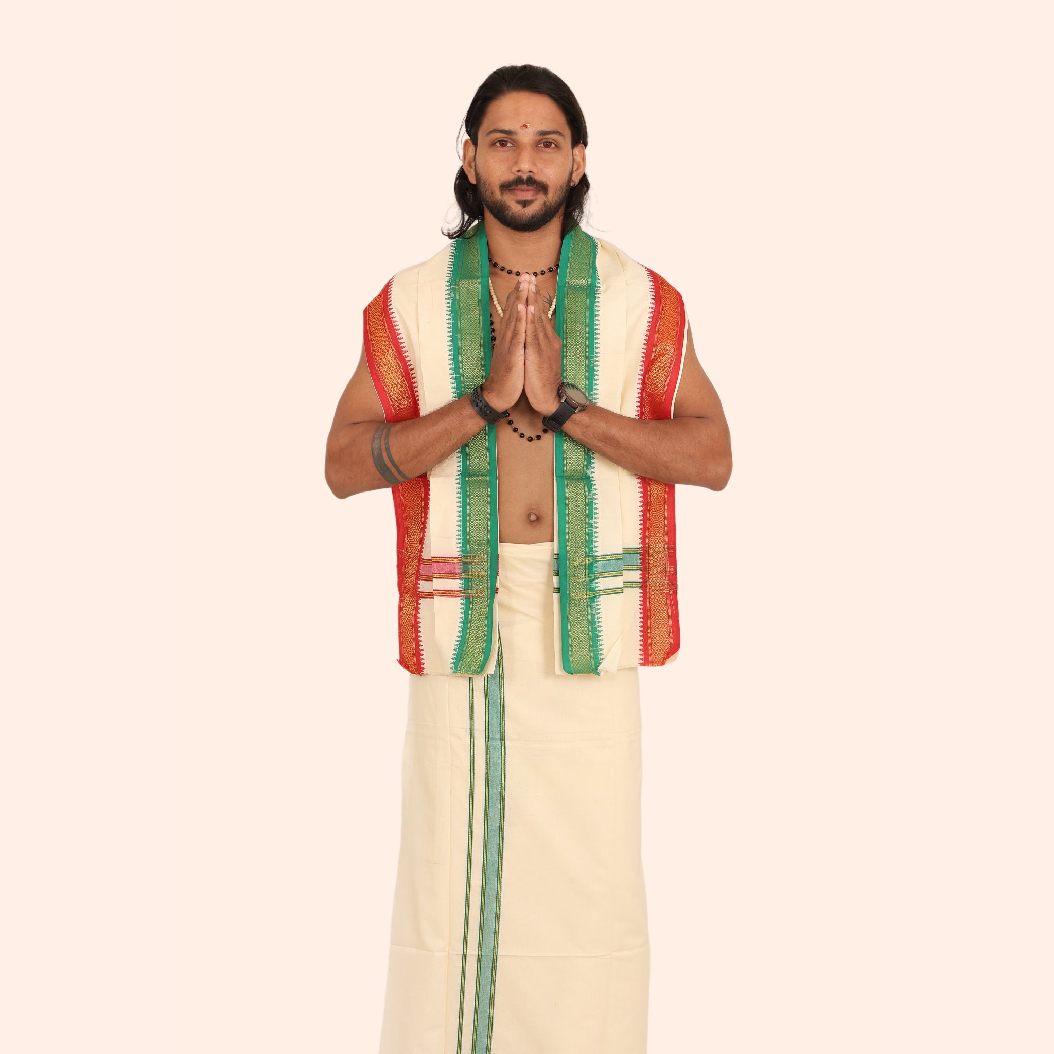 Jari Border Dhoti