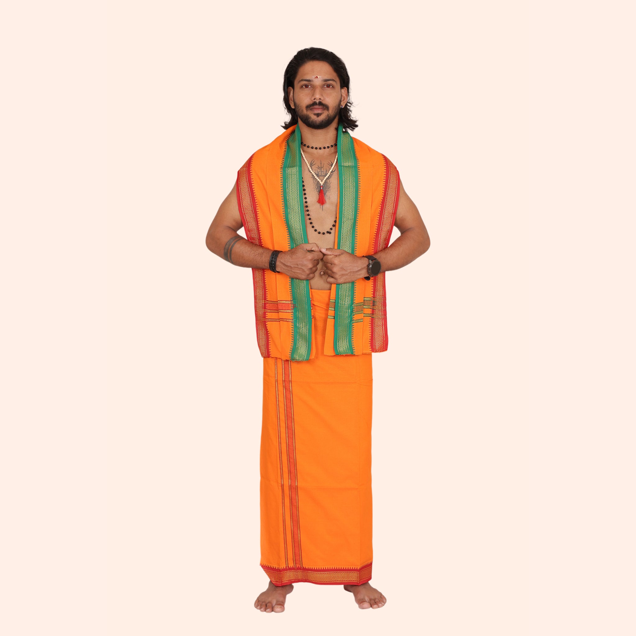 Jari Border Dhoti