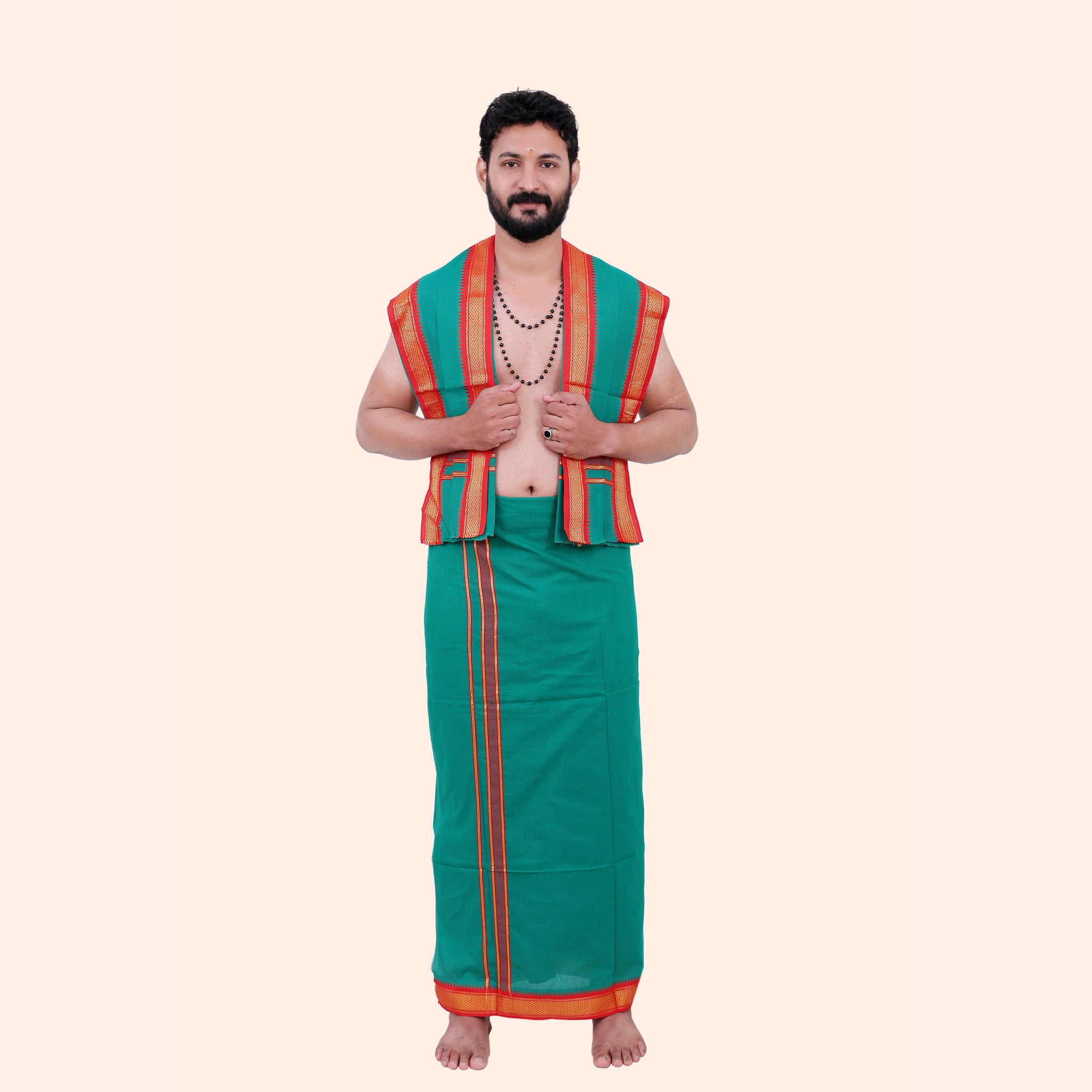 Jari Border Dhoti