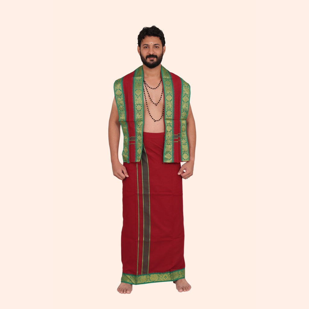 Mini Jacquard Dhoti