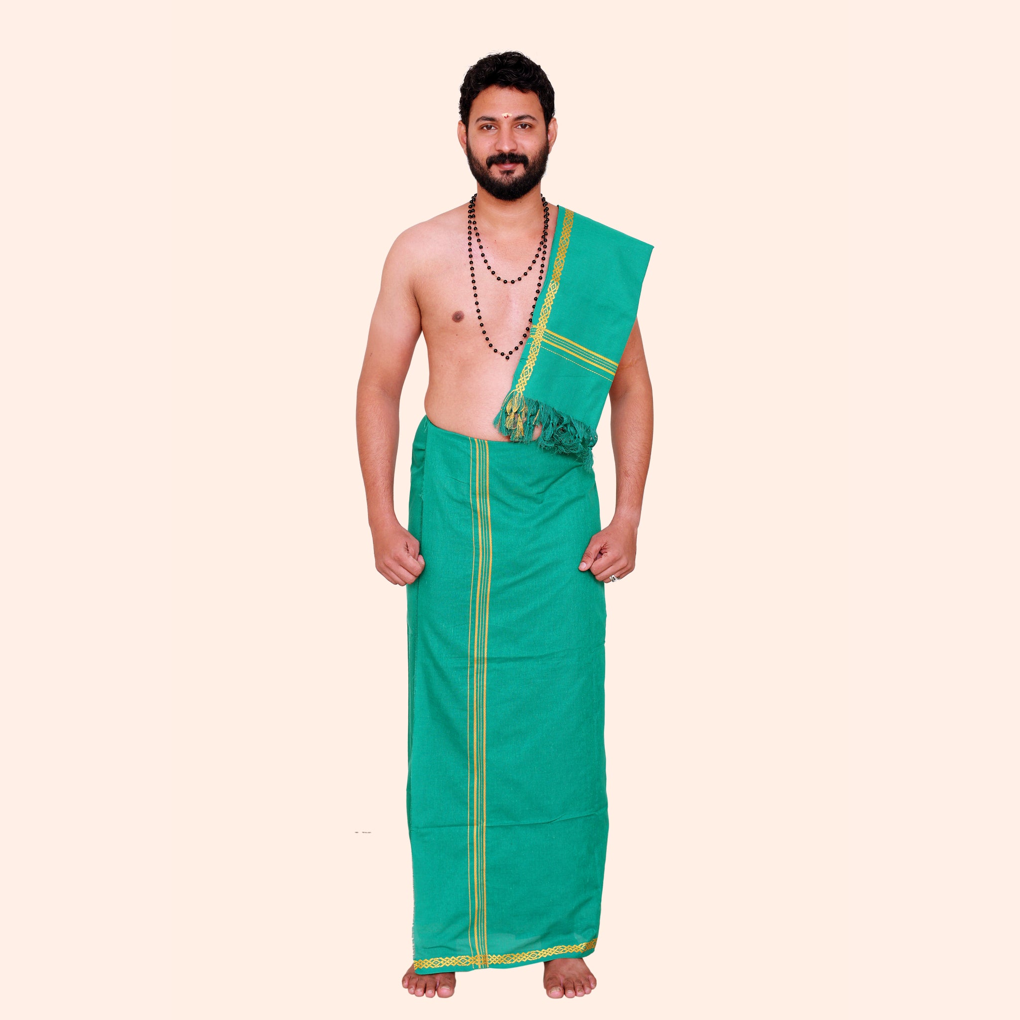 Ribbon Pate Dhoti